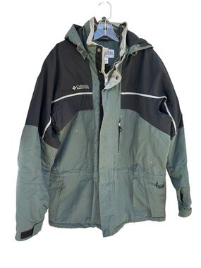 Columbia Sportswear Men’s Medium Parka Jacket Hooded Full Zip Authentic Issue